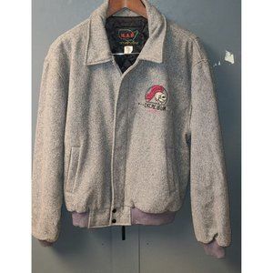 Excalibur Original Las Vegas Wool Gray Jacket Coat Size L Men's Master Apparel